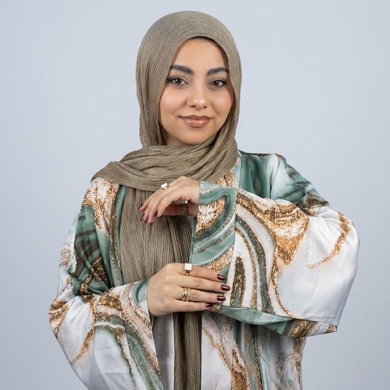 Marble Chic Cardigan satin