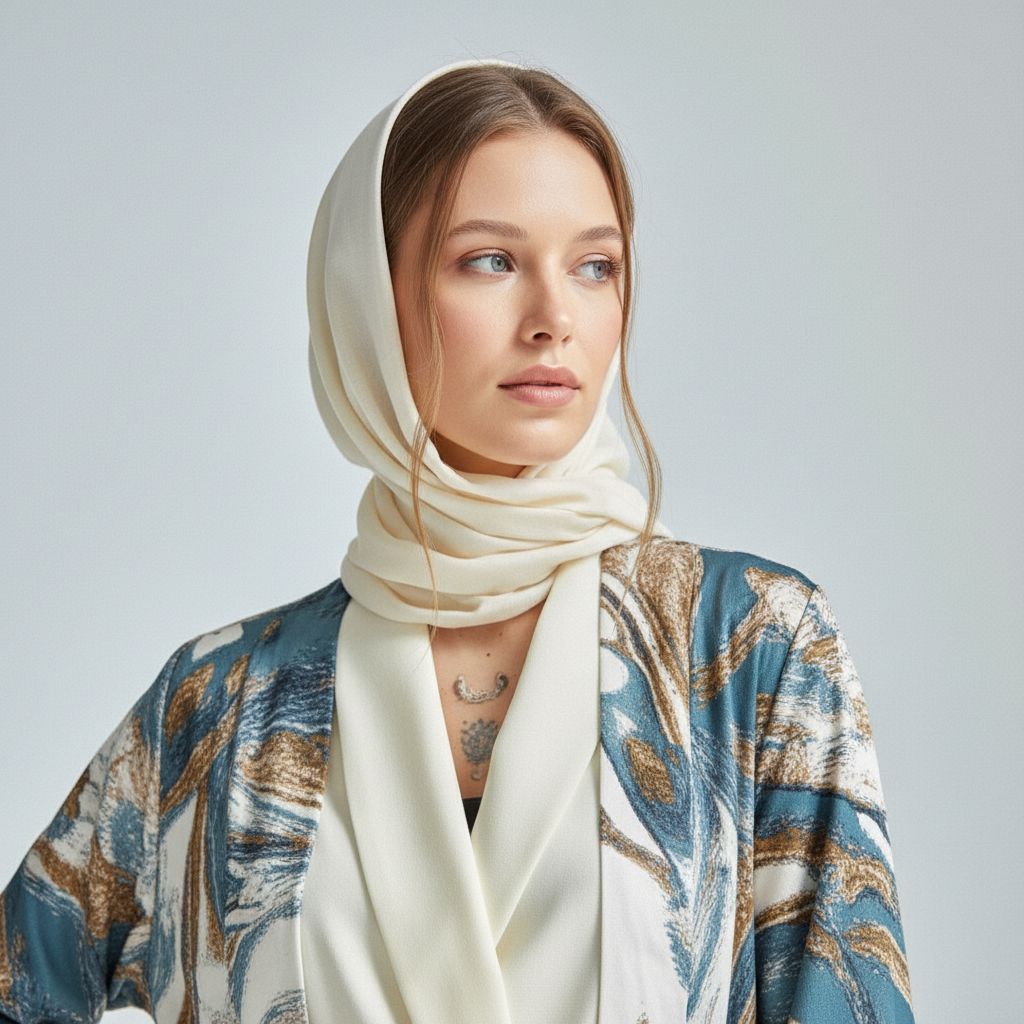 Marble Chic Cardigan blue